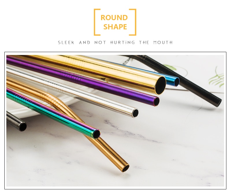 14 pcs Metal Reusable 304 Stainless Steel Straws Straight Bent Drinking Straw With Case Cleaning Brush Set Party Bar accessory 14 pcs Metal Reusable 304 Stainless Steel Straws Straight Bent Drinking Straw With Case Cleaning Brush Set Party Bar accessory