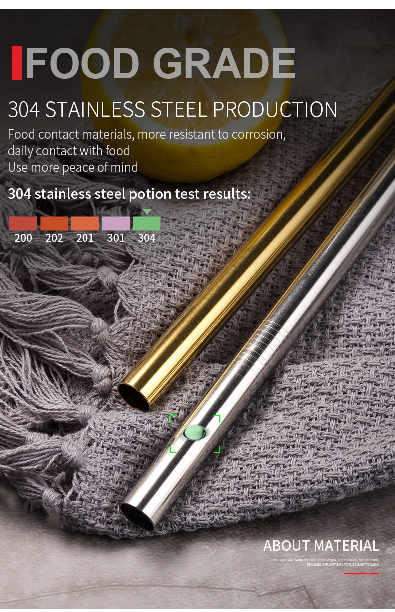 Reusable Metal Drinking Straws 4/8Pcs 304 Stainless Steel Sturdy Bent Straight Drinks Straw Reusable Metal Drinking Straws 4/8Pcs 304 Stainless Steel Sturdy Bent Straight Drinks Straw