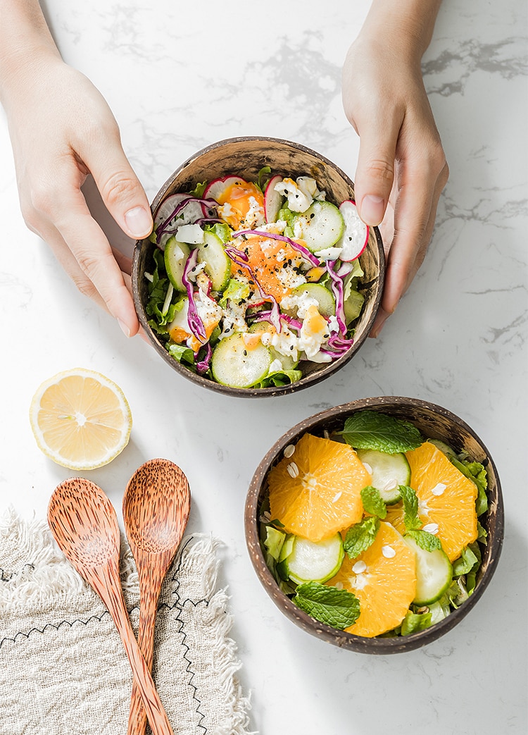 Creative Natural Coconut Wood Bowl Eco Friendly Fruit Salad Noodles Rice Ice Cream Wood Bowl Art Crafts Decoration Creative Natural Coconut Wood Bowl Eco Friendly Fruit Salad Noodles Rice Ice Cream Wood Bowl Art Crafts Decoration