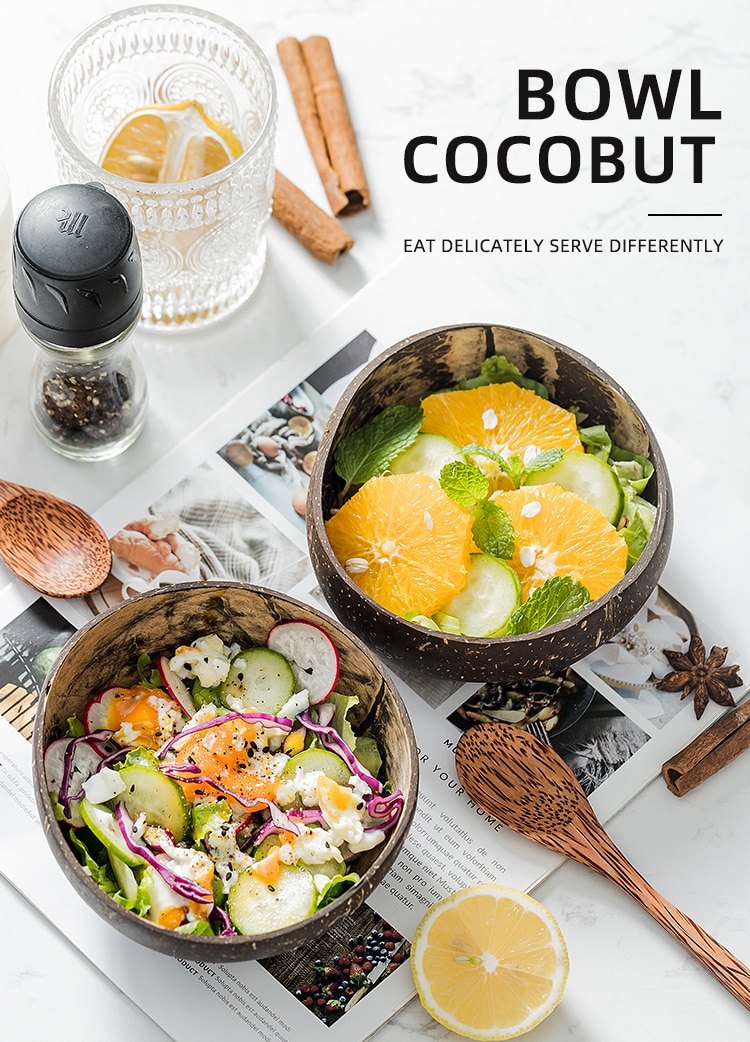 Creative Natural Coconut Wood Bowl Eco Friendly Fruit Salad Noodles Rice Ice Cream Wood Bowl Art Crafts Decoration Creative Natural Coconut Wood Bowl Eco Friendly Fruit Salad Noodles Rice Ice Cream Wood Bowl Art Crafts Decoration