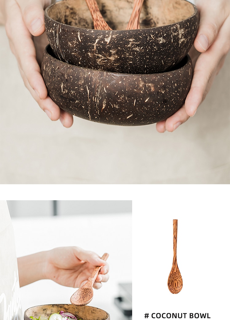 Creative Natural Coconut Wood Bowl Eco Friendly Fruit Salad Noodles Rice Ice Cream Wood Bowl Art Crafts Decoration Creative Natural Coconut Wood Bowl Eco Friendly Fruit Salad Noodles Rice Ice Cream Wood Bowl Art Crafts Decoration