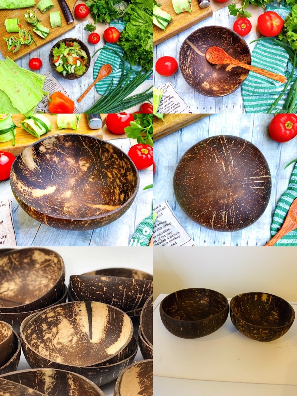 Creative Natural Coconut Wood Bowl Eco Friendly Fruit Salad Noodles Rice Ice Cream Wood Bowl Art Crafts Decoration Creative Natural Coconut Wood Bowl Eco Friendly Fruit Salad Noodles Rice Ice Cream Wood Bowl Art Crafts Decoration
