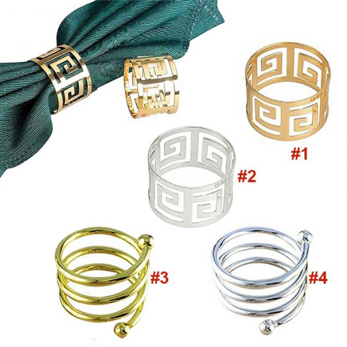 6pcs Serviette Rings Alloy Napkin Holder West Dinner Towel Napkin Ring Party Decoration Table Decoration Accessories Tool Hogard 6pcs Serviette Rings Alloy Napkin Holder West Dinner Towel Napkin Ring Party Decoration Table Decoration Accessories Tool Hogard