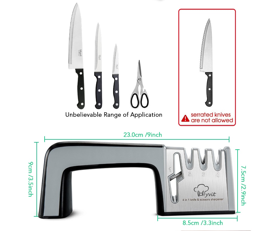 Knife Sharpener 4 in 1 Diamond Coated&Fine Rod Knife Shears and Scissors Sharpening stone System Stainless Steel Blades Knife Sharpener 4 in 1 Diamond Coated&Fine Rod Knife Shears and Scissors Sharpening stone System Stainless Steel Blades