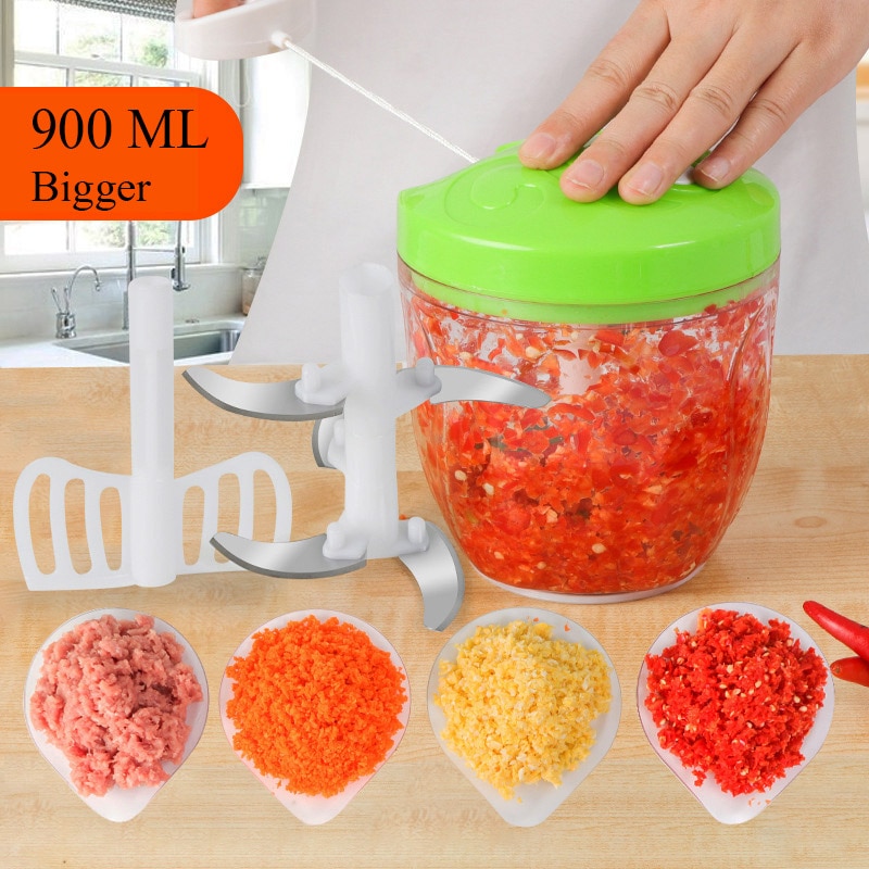 900ML Multifunction High Speedy Design Vegetable Fruit Twist Shredder Manual Meat Grinder Chopper Garlic Cutter 900ML Multifunction High Speedy Design Vegetable Fruit Twist Shredder Manual Meat Grinder Chopper Garlic Cutter