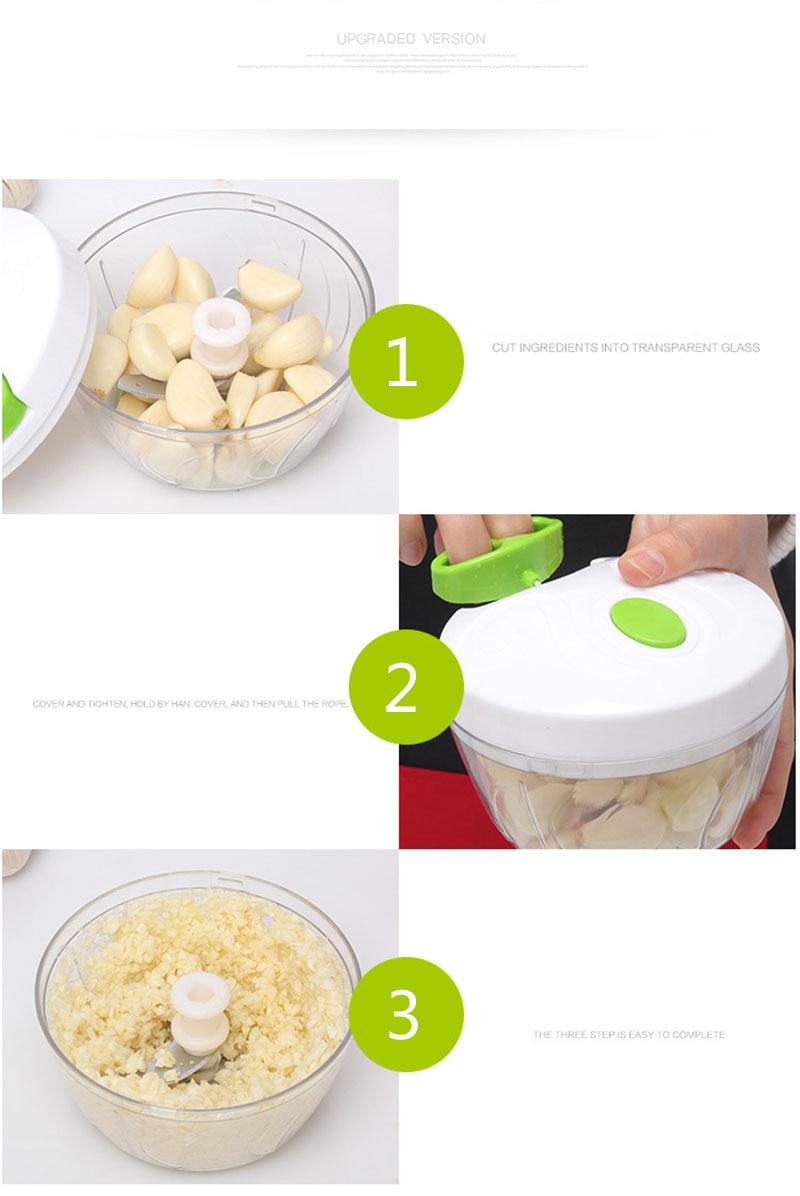 Drop shipping new High quality Chopper Garlic Cutter Vegetable Fruit Twist Shredder Manual Meat Grinder Drop shipping new High quality Chopper Garlic Cutter Vegetable Fruit Twist Shredder Manual Meat Grinder