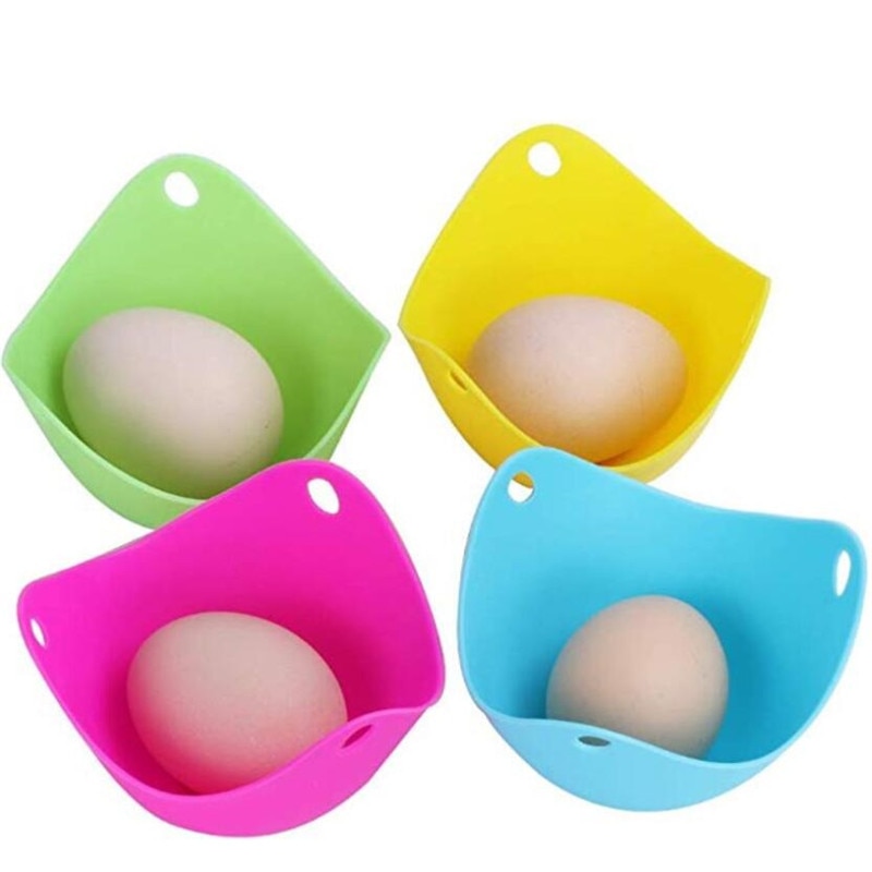 4Pcs/lot Silicone Egg Poacher Poaching Pods Pan Mould Egg Mold Bowl Rings Cooker Boiler Kitchen Cooking Tool Accessories Gadget 4Pcs/lot Silicone Egg Poacher Poaching Pods Pan Mould Egg Mold Bowl Rings Cooker Boiler Kitchen Cooking Tool Accessories Gadget