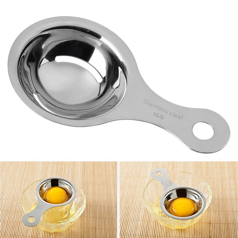 Stainless Steel Egg White Separator Tools Eggs Yolk Filter Gadgets Kitchen Accessories Separating Funnel Spoon Egg Divider Tool Stainless Steel Egg White Separator Tools Eggs Yolk Filter Gadgets Kitchen Accessories Separating Funnel Spoon Egg Divider Tool