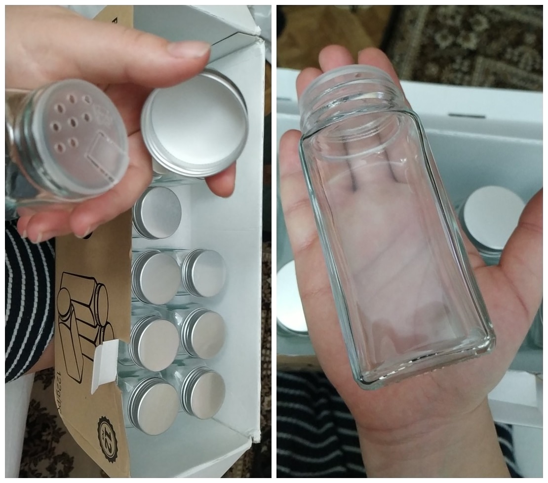 12pcs Spice Jars Kitchen Organizer Storage Holder Container Glass Seasoning Bottles With Cover Lids Camping Condiment Containers 12pcs Spice Jars Kitchen Organizer Storage Holder Container Glass Seasoning Bottles With Cover Lids Camping Condiment Containers