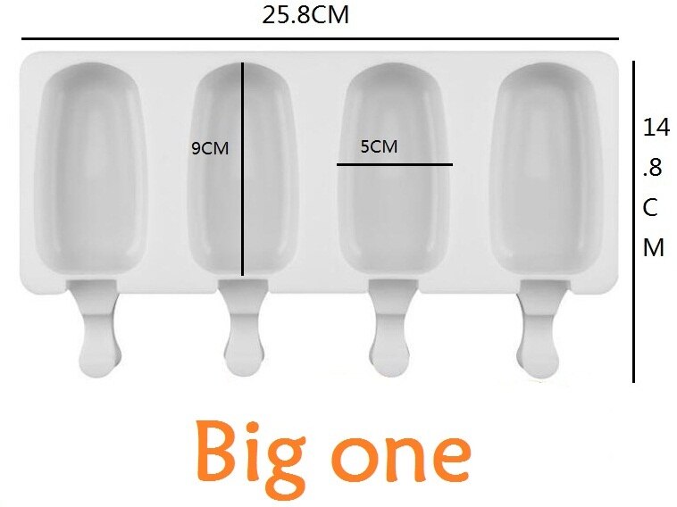 Allforhome 8/4/1 Hole Silicone Ice Cream Mould Ice Cube Tray Popsicle Barrel Diy Mold Dessert Ice Cream Mold with Popsicle Stick Allforhome 8/4/1 Hole Silicone Ice Cream Mould Ice Cube Tray Popsicle Barrel Diy Mold Dessert Ice Cream Mold with Popsicle Stick