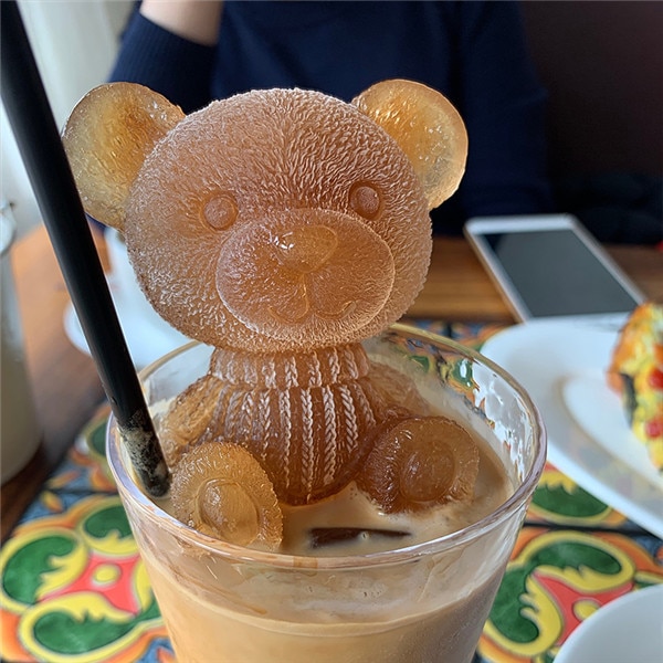 Ice Cube Maker Little bear dogShape Tray Ice Cream Tool Whiskey Wine Cocktail Ice Cube форма для льда силиконовые формы формы Ice Cube Maker Little bear dogShape Tray Ice Cream Tool Whiskey Wine Cocktail Ice Cube форма для льда силиконовые формы формы