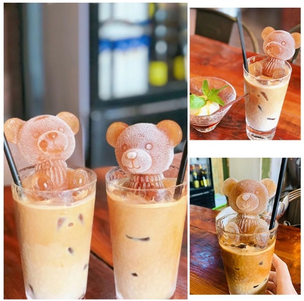 Ice Cube Maker Little bear dogShape Tray Ice Cream Tool Whiskey Wine Cocktail Ice Cube форма для льда силиконовые формы формы Ice Cube Maker Little bear dogShape Tray Ice Cream Tool Whiskey Wine Cocktail Ice Cube форма для льда силиконовые формы формы