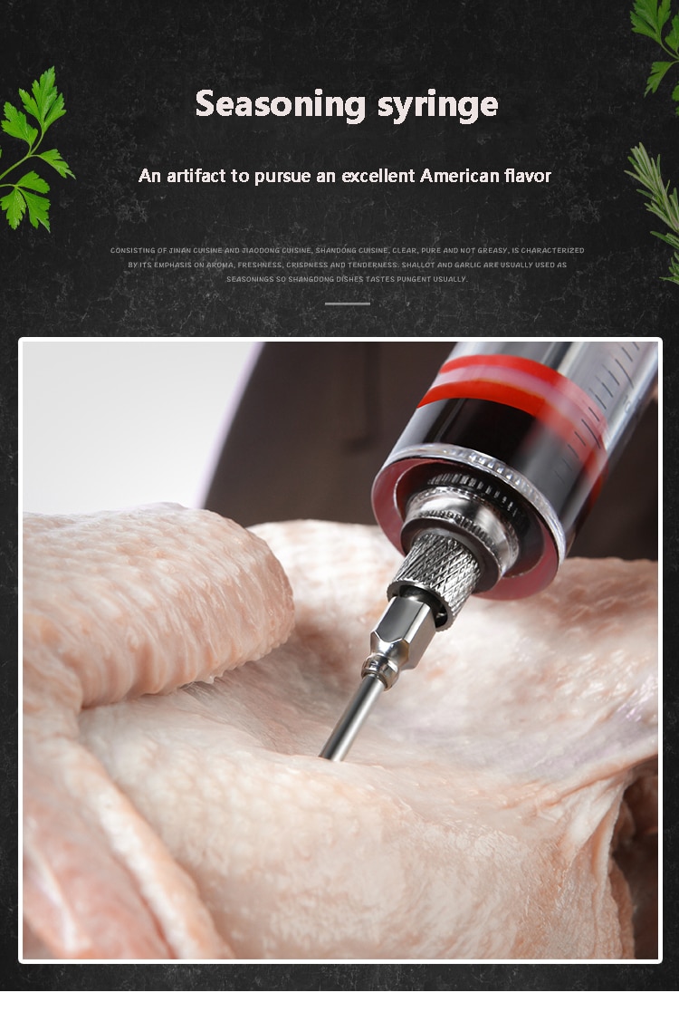 Flavor needle Turkey pork bbq steak meat sauces syringes marinades kitchen accessories Spices cooking tools kitchen gadgets Flavor needle Turkey pork bbq steak meat sauces syringes marinades kitchen accessories Spices cooking tools kitchen gadgets