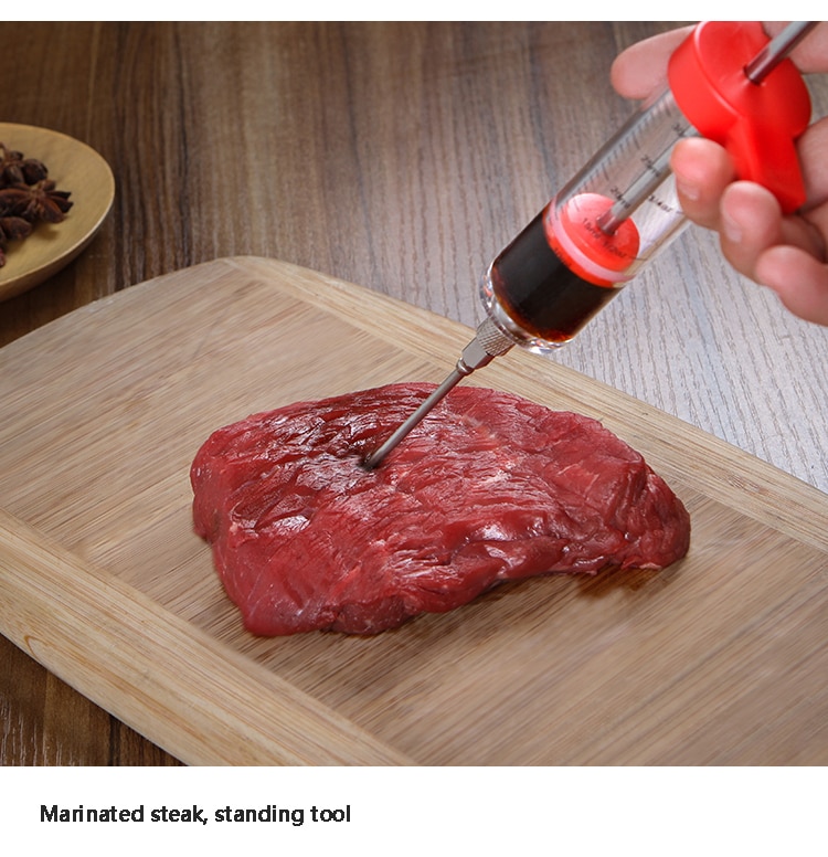 Flavor needle Turkey pork bbq steak meat sauces syringes marinades kitchen accessories Spices cooking tools kitchen gadgets Flavor needle Turkey pork bbq steak meat sauces syringes marinades kitchen accessories Spices cooking tools kitchen gadgets