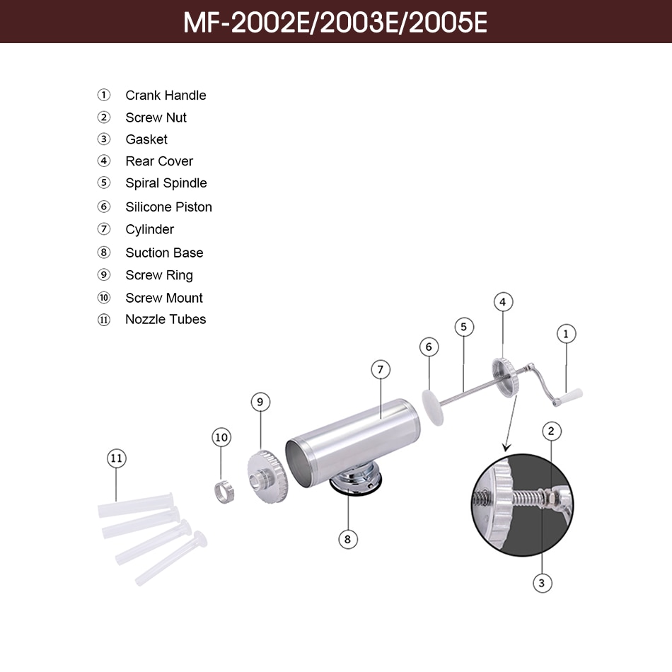 1.0kg /1.5kg /2.5kg homemade sausage maker meat stuffer with suction base and 4 sausage filling funnels 1.0kg /1.5kg /2.5kg homemade sausage maker meat stuffer with suction base and 4 sausage filling funnels