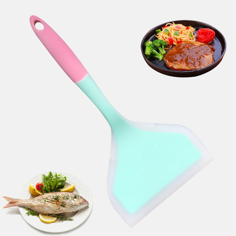 Pro Home Cooking Utensils Silicone Spatulas Beef Meat Egg Kitchen Scraper Wide Pizza Shovel Non-stick Turners Food Lifters Pro Home Cooking Utensils Silicone Spatulas Beef Meat Egg Kitchen Scraper Wide Pizza Shovel Non-stick Turners Food Lifters