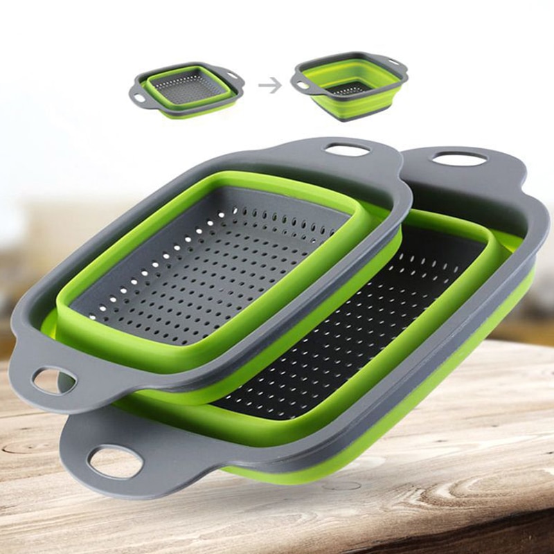 Foldable Fruit Vegetable Washing Basket Strainer Portabl Silicone Colander Collapsible Drainer With Handle Kitchen Tools Foldable Fruit Vegetable Washing Basket Strainer Portabl Silicone Colander Collapsible Drainer With Handle Kitchen Tools