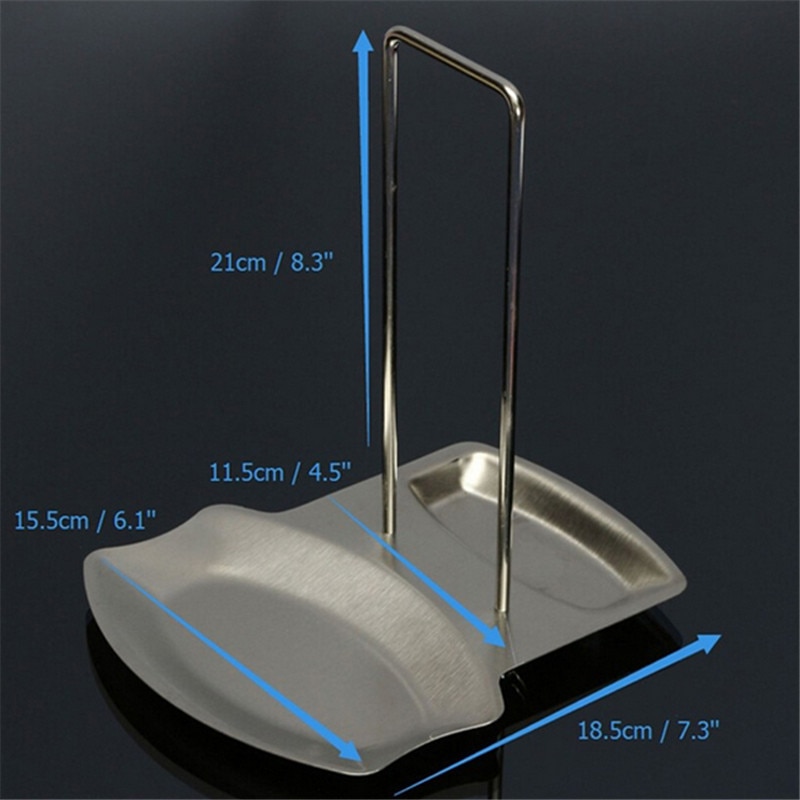 Stainless Steel Pan Pot Cover Lid Rack Stand Spoon Holder Stove Organizer Home Storage Soup Spoon Rests Kitchen Tools Stainless Steel Pan Pot Cover Lid Rack Stand Spoon Holder Stove Organizer Home Storage Soup Spoon Rests Kitchen Tools